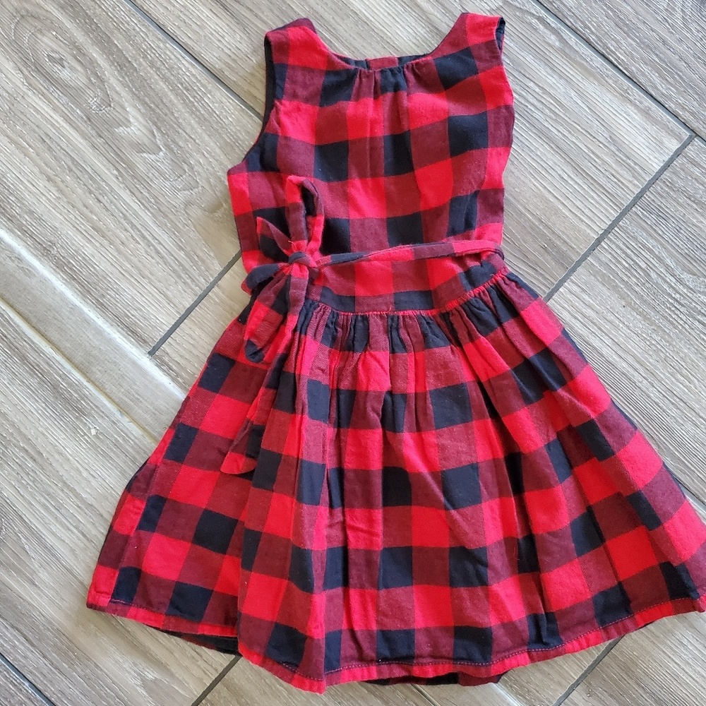 Toddler girls buffalo check dress
